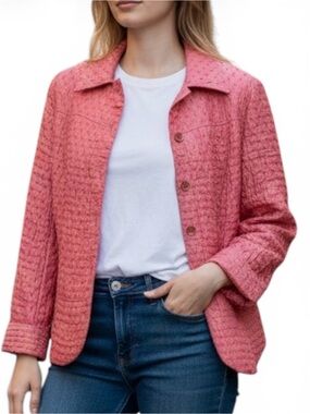 Vintage Erin London Pink Button up Jacket - Size PM